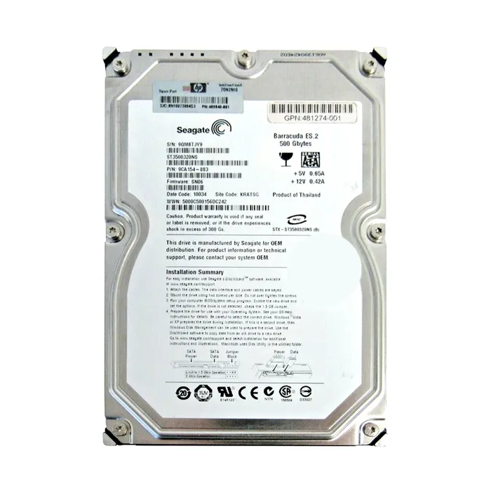 Buy Seagate 9CA154-883 | BarraCuda ES.2 Series 500GB 7200RPM SATA 3Gb/s 32MB Cache 3.5-Inch Hard Drive Refurbished - $309.90 Seagate 9CA154-883 | BarraCuda ES.2 Series 500GB 7200RPM SATA 3Gb/s 32MB Cache 3.5-Inch Hard Drive Refurbished - Seagate refurbished available on Gotodirect