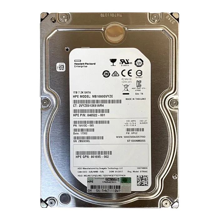 HP 861695-002 | 1TB 7200RPM SATA 6Gb/s 3.5-Inch Internal Hard Drive Refurbished - Hewlett-Packard (ou HP en abrégé) refurbished available on Gotodirect