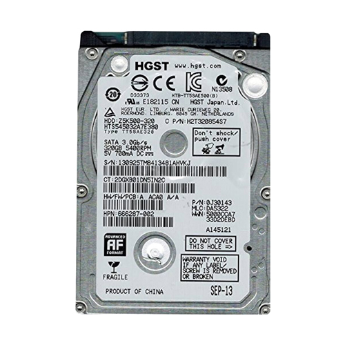 HP 666287-002 | 320GB 5400RPM SATA 3Gb/s 8MB Cache 2.5-inch Hard Drive Refurbished - Hewlett-Packard (ou HP en abrégé) refurbished available on Gotodirect