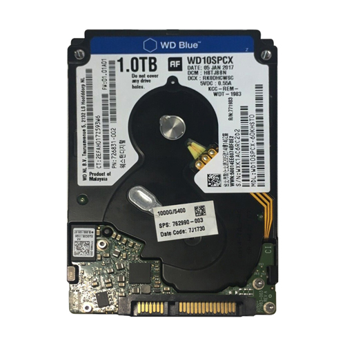 Buy HP 762990-003 | 1TB 5400RPM SATA 6Gb/s 128MB Cache 2.5-Inch Hard Drive Refurbished - $270.00 HP 762990-003 | 1TB 5400RPM SATA 6Gb/s 128MB Cache 2.5-Inch Hard Drive Refurbished - Hewlett-Packard (ou HP en abrégé) refurbished available on Gotodirect