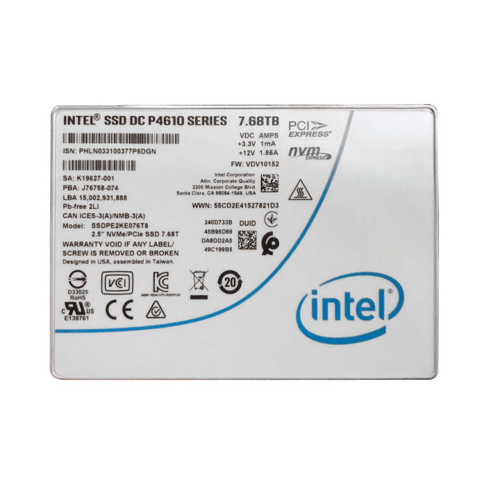 Buy Intel SSDPE2KE076T8 | 7.68TB 3D TLC PCI Express 3.1 x4 NVMe 2.5-Inch Internal Solid State Drive Refurbished - $1391.58 Intel SSDPE2KE076T8 | 7.68TB 3D TLC PCI Express 3.1 x4 NVMe 2.5-Inch Internal Solid State Drive Refurbished - Intel refurbished available on Gotodirect