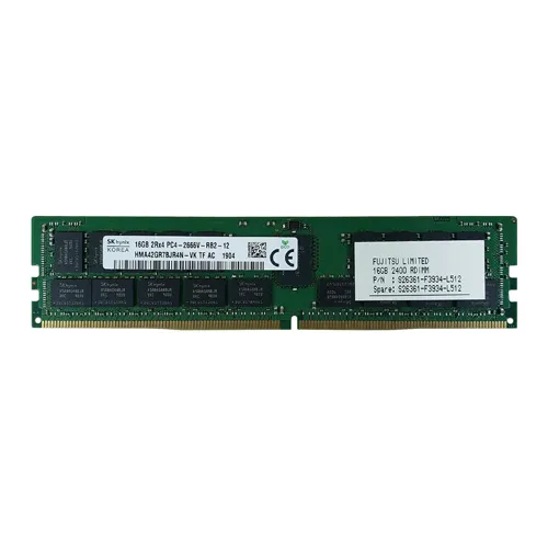 Fujitsu S26361-F3934-L512 | 16GB DDR4-2400MHz PC4-19200 ECC Registered RDIMM CL17 2Rx4 1.2V 288-Pin Memory Module Refurbished - Fujitsu refurbished available on Gotodirect