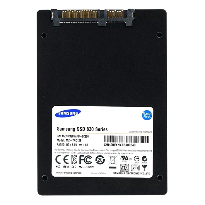 Samsung MZ-7PC128B/WW | 830 Series 128GB 2.5-inch 6GB/s SATA NAND MLC (Basic Kit) Solid State Drive Refurbished - Samsung refurbished available on Gotodirect