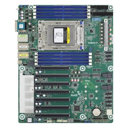 ASRock ROMED8-2T | Socket SP3 LGA4094 Soc Chipset ATX System Board (Motherboard) Supports EPYC 7003/7002 Series DDR4 8x DIMM Refurbished - ASRock refurbished available on Gotodirect