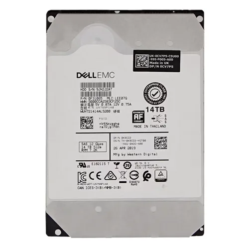 Dell K9CD3 | 14TB 7200RPM SAS 12Gb/s Hot-Pluggable 512MB Cache (512e) 3.5-Inch Nearline Hard Drive for PowerEdge Servers Refurbished - Dell refurbished available on Gotodirect