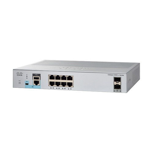 Cisco WS-C2960L-SM-8TS | Catalyst 2960-L Series 2960L-SM-8T 8 x RJ-45 Ports PoE+ 10/100/1000Base-T + 2 x SFP Ports Layer 2 Managed 1U Rack-mountable Gigabit Ethernet Network Switch Refurbished - Cisco Systems Inc. refurbished available on Gotodirect