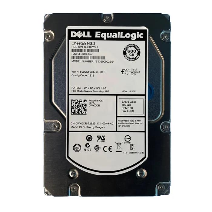 Dell 0WK0CR | 600GB 10000RPM SAS 6Gb/s Hot-Pluggable 3.5-Inch Hard Drive for EqualLogic Storage Array Refurbished - Dell refurbished available on Gotodirect
