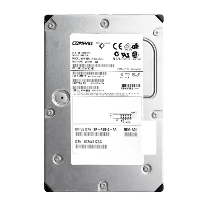Buy HP BF03665A32 | 36.4GB 15000RPM Ultra160 SCSI Hot Swappable LVD 80-Pin 3.5-Inch Hard Drive Refurbished - $157.06 HP BF03665A32 | 36.4GB 15000RPM Ultra160 SCSI Hot Swappable LVD 80-Pin 3.5-Inch Hard Drive Refurbished - Hewlett-Packard (ou HP en abrégé) refurbished available on Gotodirect