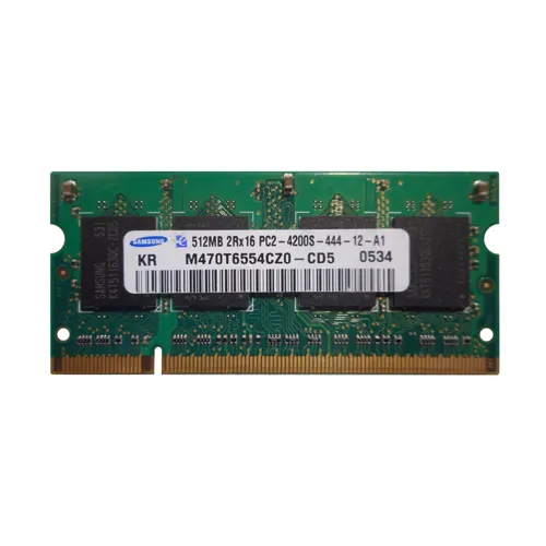 Samsung M470T6554CZ0-CD5 | 512MB DDR2-533MHz PC2-4200 Non-ECC Unbuffered SODIMM CL4 2Rx16 1.8V 200-Pin Memory Module Refurbished - Samsung refurbished available on Gotodirect