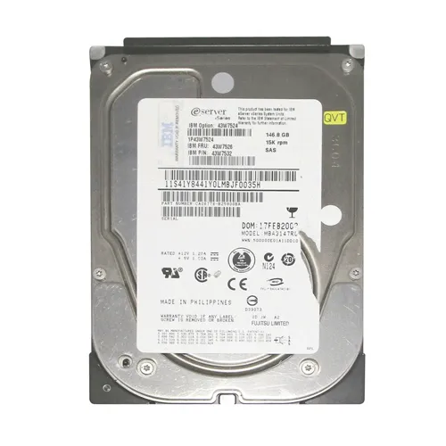 Buy IBM 43W7526 | 146GB 15000RPM SAS 3Gb/s Hot Swappable 8MB Cache 3.5-Inch Hard Drive for BladeCenter S Refurbished - $306.30 IBM 43W7526 | 146GB 15000RPM SAS 3Gb/s Hot Swappable 8MB Cache 3.5-Inch Hard Drive for BladeCenter S Refurbished - refurbished available on Gotodirect