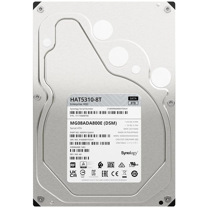 Synology HAT5310-8T | HAT5300 8TB 7200RPM SATA 6Gb/s ‎3.5-Inch Hard Drive Refurbished -  refurbished available on Gotodirect