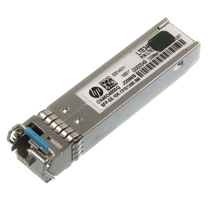 HP JD098B | X120 1Gb/s 1000Base-BX Single-Mode Fibre 1310nm-TX/1490nm-RX 10km LC Connector SFP Transceiver Module Refurbished - Hewlett-Packard (ou HP en abrégé) refurbished available on Gotodirect