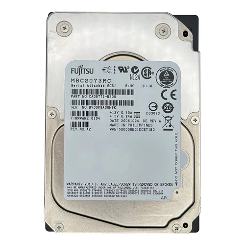 Fujitsu CA06771-B200 | 73GB 15000RPM SAS 3GB/s 16MB Cache 2.5-Inch Hard Drive Refurbished - Fujitsu refurbished available on Gotodirect