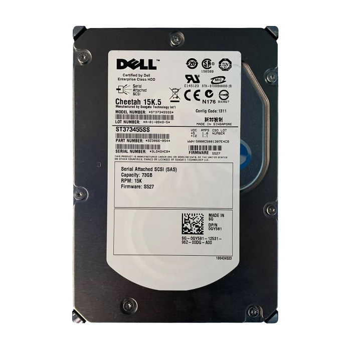 Dell GY581 | 73GB 15000RPM SAS 3Gb/s Hot-Pluggable 16MB Cache 3.5-Inch Hard Drive for PowerEdge Server Refurbished - Dell refurbished available on Gotodirect