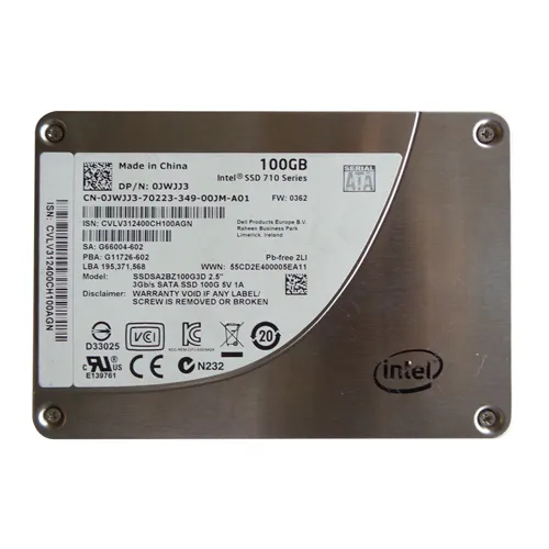 Dell 0JWJJ3 | 100GB Multi-Level Cell SATA 6Gb/s Hot-Pluggable 2.5-Inch Solid State Drive for PowerEdge Servers Refurbished - Dell refurbished available on Gotodirect