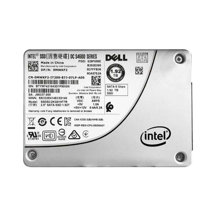 Intel SSDSC2KG019T7R | DC S4600 1.92TB Triple-Level Cell SATA 6Gb/s 2.5-Inch Solid State Drive Refurbished - Intel refurbished available on Gotodirect