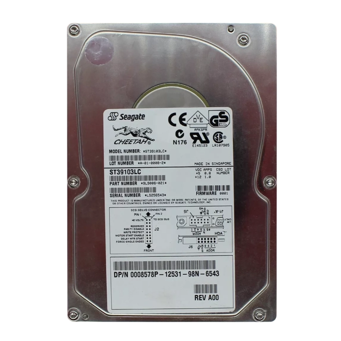 Dell 0008578P | 9.1GB 10000RPM Wide Ultra2 SCSI 1MB Cache 80-Pin 3.5-Inch Hard Drive Refurbished - Dell refurbished available on Gotodirect
