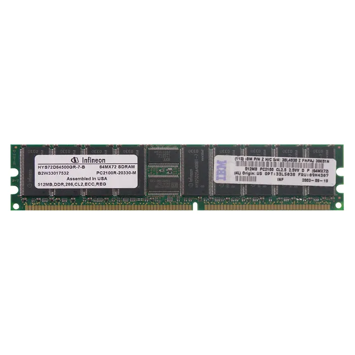 Buy IBM 33L5038 | 512MB DDR-266MHz PC-2100 ECC Registered RDIMM CL2.5 1Rx4 2.5V 184-Pin Memory Module Refurbished - $70.00 IBM 33L5038 | 512MB DDR-266MHz PC-2100 ECC Registered RDIMM CL2.5 1Rx4 2.5V 184-Pin Memory Module Refurbished - refurbished available on Gotodirect
