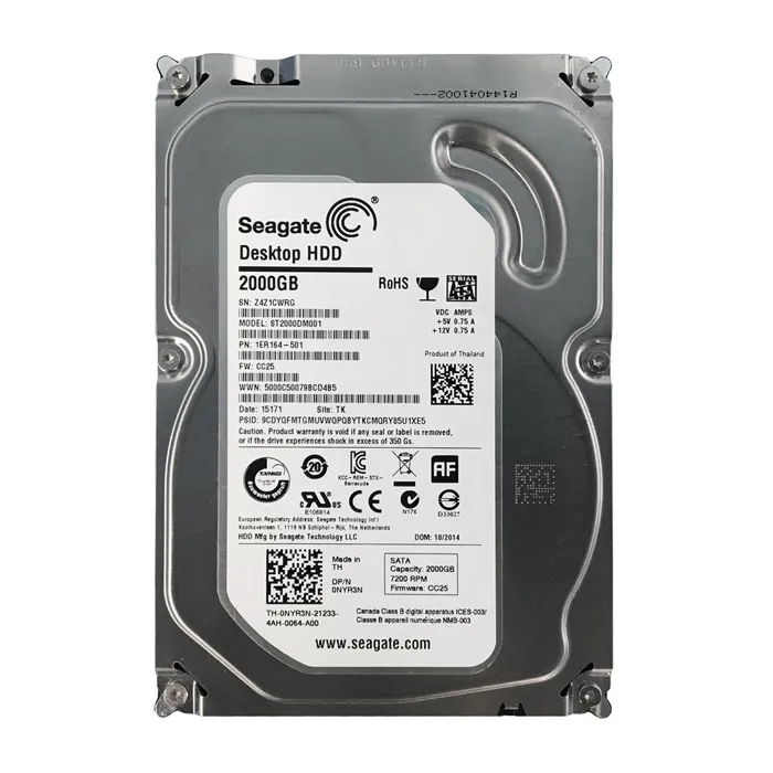 Dell 0NYR3N | 2TB 7200RPM SATA 6Gb/s Hot-Pluggable 3.5-Inch Hard Drive for PowerEdge Server & PowerVault Storage Array Refurbished - Dell refurbished available on Gotodirect