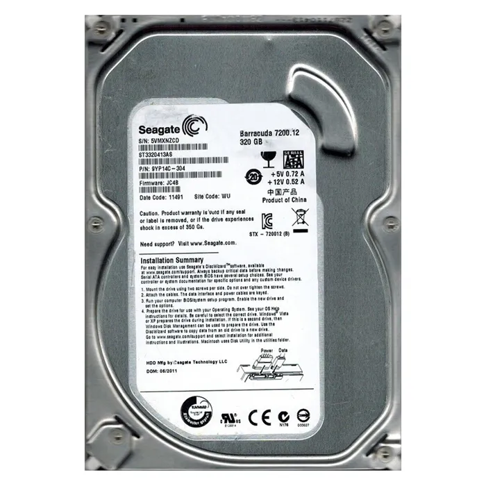 Seagate ST3320413AS | BarraCuda 7200.12 320GB 3.5-inch 6GB/s SATA NCQ 7200RPM 16MB Cache Desktop Hard Drive Refurbished - Seagate refurbished available on Gotodirect