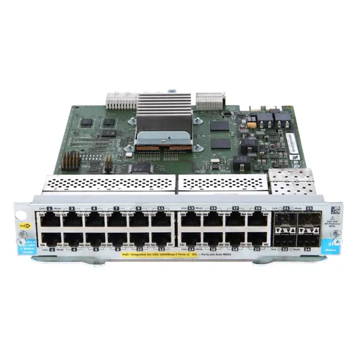HP J9308-61201 | ProCurve zl 20 x Ports 1000Base-T PoE+ + 4 x Ports SFP mini-GBIC Layer 4 Managed Gigabit Ethernet Network Switch Module Refurbished - Hewlett-Packard (ou HP en abrégé) refurbished available on Gotodirect