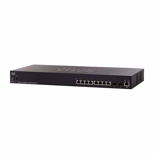 Cisco SX350X-08-K9-NA | 350X Series SX350X-8 8 x Ports 10GBase-T + 2 x Combo SFP+ Layer 2 Stackable Managed Gigabit Ethernet Network Switch Refurbished - Cisco Systems Inc. refurbished available on Gotodirect
