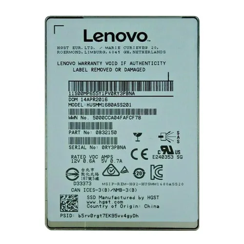 HGST HUSMM1680ASS201 | Ultrastar SSD1600MM Series 800GB Multi-Level Cell SAS 12Gb/s 512e Mainstream Endurance (TCG Encryption) 2.5-inch Solid State Drive Refurbished - HGST (a subsidiary of Western Digital) refurbished available on Gotodirect