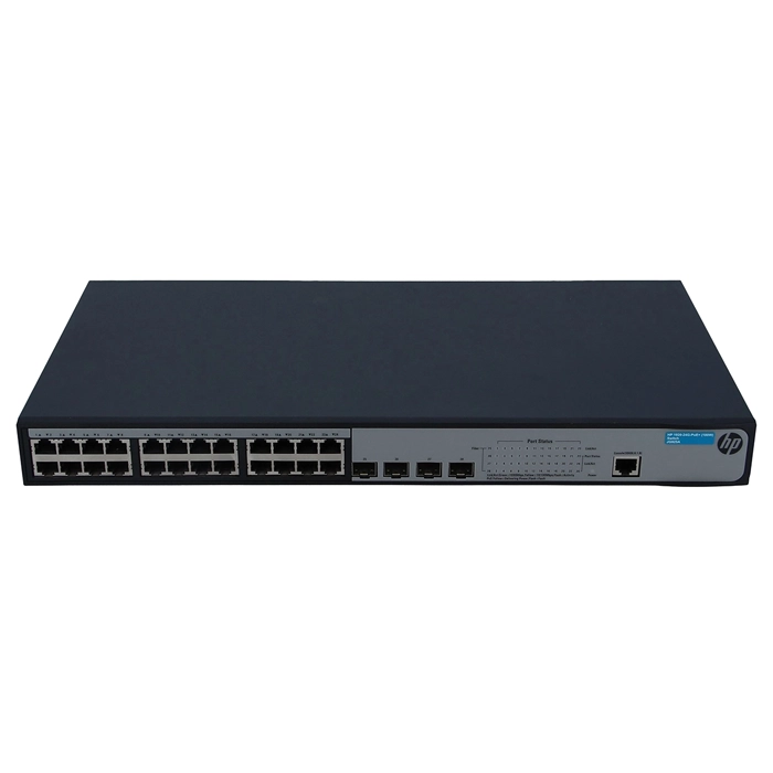 HP JG925A | OfficeConnect 1920 Series 1920-24G-PoE+ (180W) 24 x RJ-45 PoE+ 10/100/1000Base-T and 4 x SFP (mini-GBIC) Ports Layer 3 Managed Gigabit Ethernet Network Switch Refurbished - Hewlett-Packard (ou HP en abrégé) refurbished available on Gotodirect