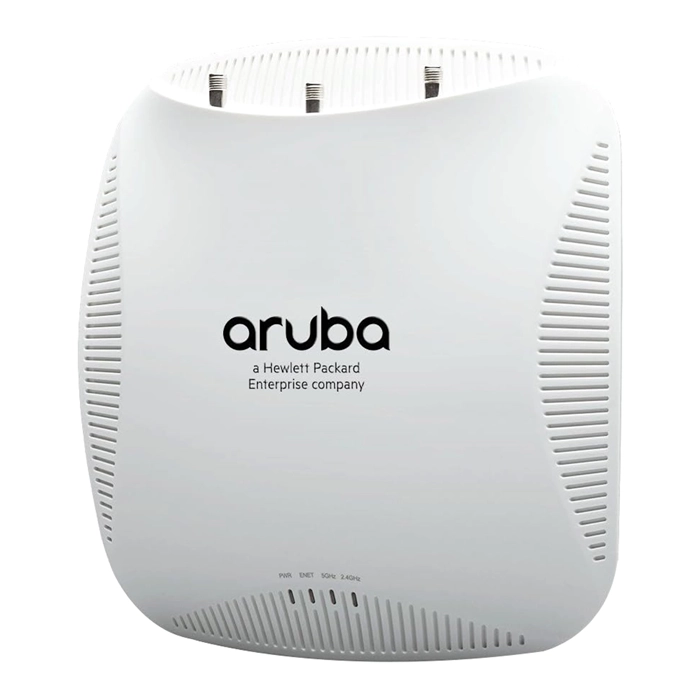 HP JW168-61001 | Aruba 210 Series AP-214 IEEE 802.11n/ac 5GHz 1300Mbit/s 1 x Port PoE+ 1000Base-T 3 x External Dual-Band Antennas Wireless Access Point Refurbished - Hewlett-Packard (ou HP en abrégé) refurbished available on Gotodirect