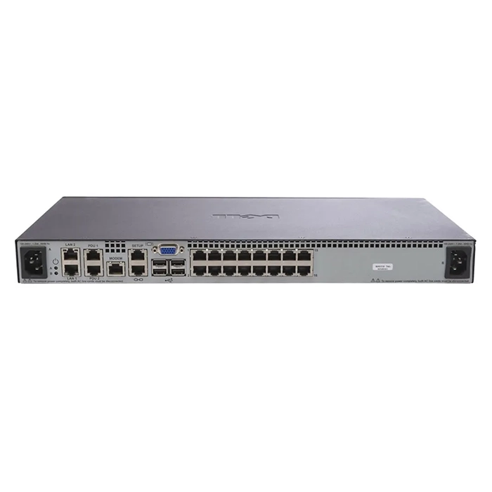 Dell 0DC4YG | 2162DS 16 x Ports RJ-45 + 2 x Ports GE + 4 x Ports USB 2.0 + 2 x Ports PDU + 1 VGA Port Remote KVM Console Switch Refurbished - Dell refurbished available on Gotodirect
