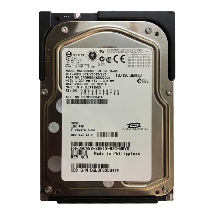 Dell HC488 | 36GB 15000RPM Ultra320 SCSI Hot-Pluggable 3.5-Inch Hard Drive for PowerEdge Server & PowerVault Storage Array Refurbished - Dell refurbished available on Gotodirect