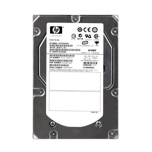 Buy HP 487674-001 | 300GB 15000RPM SAS 3Gb/s Hot-Pluggable Dual Port 3.5-inch Hard Drive Refurbished - $185.64 HP 487674-001 | 300GB 15000RPM SAS 3Gb/s Hot-Pluggable Dual Port 3.5-inch Hard Drive Refurbished - Hewlett-Packard (ou HP en abrégé) refurbished available on Gotodirect