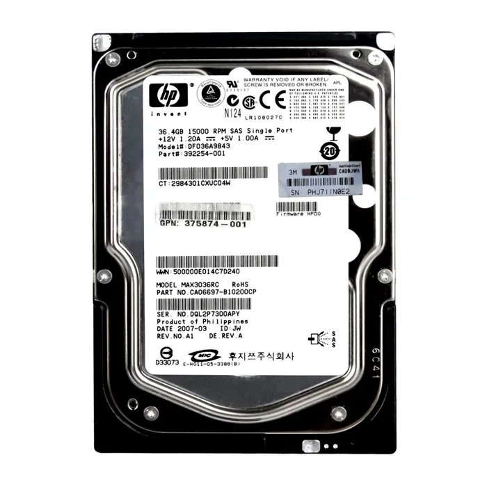 Fujitsu MAX3036RC | 36GB 15000RPM SAS 3Gb/s Hot-Pluggable 8MB Cache 3.5-Inch Hard Drive Refurbished - Fujitsu refurbished available on Gotodirect