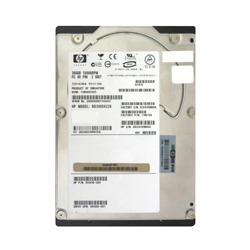 Buy HP BD30058226 | 300GB 10000RPM Fibre Channel 2Gb/s Hot-Swappable 40-Pin LVD 3.5-inch Hard Drive Refurbished - $106.30 HP BD30058226 | 300GB 10000RPM Fibre Channel 2Gb/s Hot-Swappable 40-Pin LVD 3.5-inch Hard Drive Refurbished - Hewlett-Packard (ou HP en abrégé) refurbished available on Gotodirect