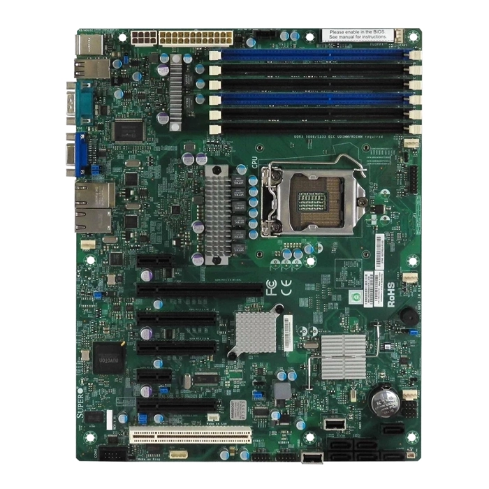 Supermicro X8SIA-F-O | X8SIA-F Socket LGA1156 Intel 3420 Chipset ATX System Board (Motherboard) Supports Core i3/Pentium/Xeon 3400 Series DDR3 6x DIMM Refurbished -  refurbished available on Gotodirect