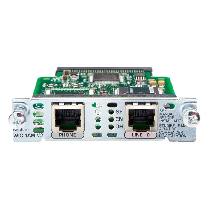 Cisco WIC-1AM-V2= | Serial V.92 33.60 Kbps ITU-T V.34bis 1-Port Modem WAN Interface Card (WIC) Refurbished - Cisco Systems Inc. refurbished available on Gotodirect