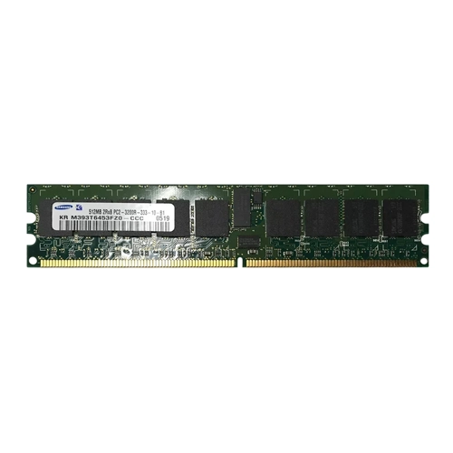 Samsung M393T6453FZ0-CCC | 512MB DDR2-400MHz PC2-3200 ECC Registered RDIMM CL3 2Rx8 1.8V 240-Pin Memory Module Refurbished - Samsung refurbished available on Gotodirect