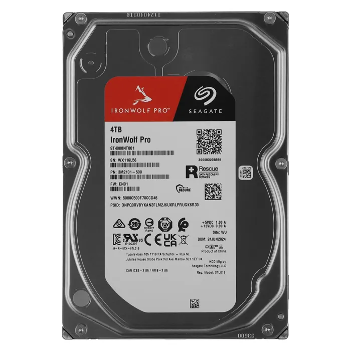 Seagate ST4000NT001 | IronWolf Pro Air 4TB 3.5-inch 6GB/s SATA 7200RPM 256MB Cache 512e NAS Server Hard Drive Refurbished - Seagate refurbished available on Gotodirect