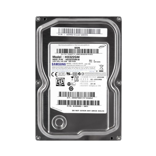 HP 633985-001 | 320GB 7200RPM SATA 6Gb/s 3.5-inch Hard Drive Refurbished - Hewlett-Packard (ou HP en abrégé) refurbished available on Gotodirect