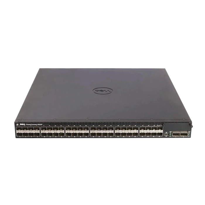 Dell 08164F | PowerConnect 8100 Series 8164F 48 x 10GBase-X SFP+ and 2 x 40GbE QSFP+ Ports and 1 x 40GbE Expansion Module Slot Layer 3 Managed 10/40 Gigabit Ethernet Switch Refurbished - Dell refurbished available on Gotodirect