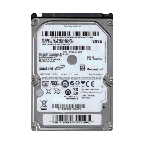 HP 665259-002 | 1TB 5400RPM SATA 6Gb/s 8MB Cache 2.5-Inch Hard Drive Refurbished - Hewlett-Packard (ou HP en abrégé) refurbished available on Gotodirect