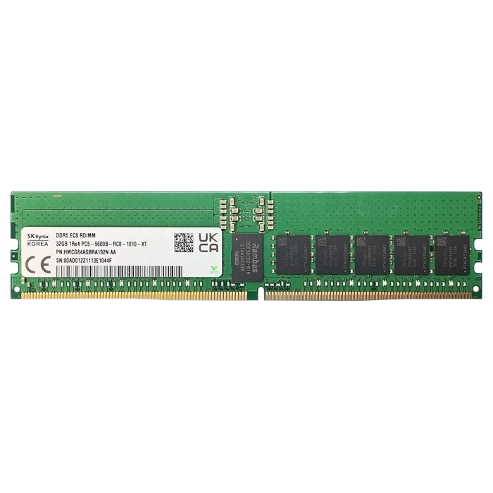 Hynix HMCG84AGBRA192N | 32GB DDR5-5600MHz PC5-44800 ECC Registered CL46 288-Pin RDIMM 1.1V 1Rx4 Memory Module Refurbished -  refurbished available on Gotodirect