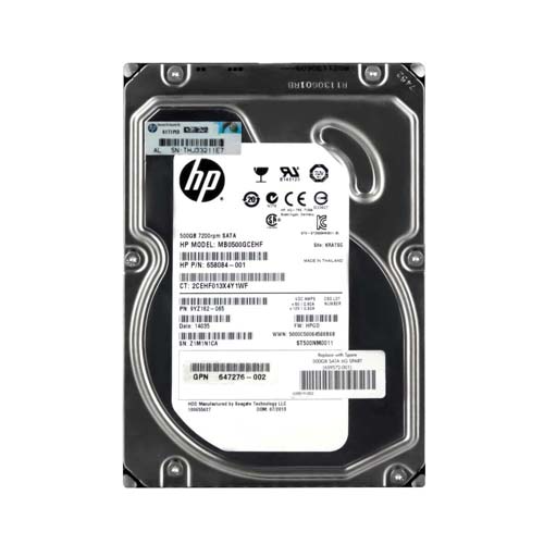 HP 658084-001 | 500GB 7200RPM SATA 6Gb/s (512n) LFF Hot-Pluggable 3.5-inch Midline Hard Drive for Gen8 to Gen9 ProLiant Server Refurbished - Hewlett-Packard (ou HP en abrégé) refurbished available on Gotodirect