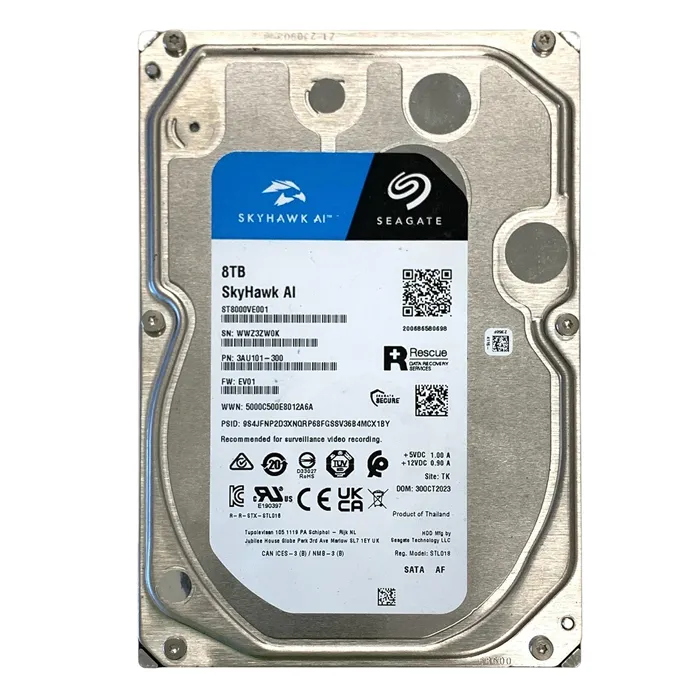 Seagate ST8000VE001 | SkyHawk AI 8TB 7200RPM SATA 6Gb/s 256MB Cache 3.5-Inch Hard Drive Refurbished - Seagate refurbished available on Gotodirect