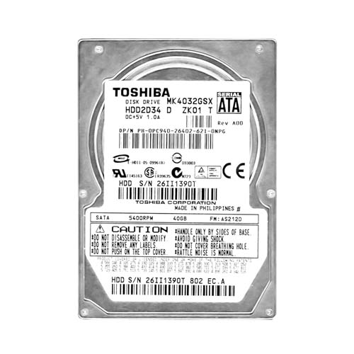 Dell PC940 | 40GB 5400RPM SATA 1.5Gb/s 8MB Cache 2.5-Inch Hard Drive Refurbished - Dell refurbished available on Gotodirect