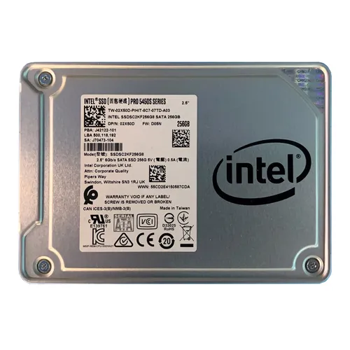 Intel SSDSC2KF256G8X1 | Pro 5450s 256GB Triple-Level-Cell SATA 6Gb/s 3D 2.5-Inch Solid State Drive Refurbished - Intel refurbished available on Gotodirect