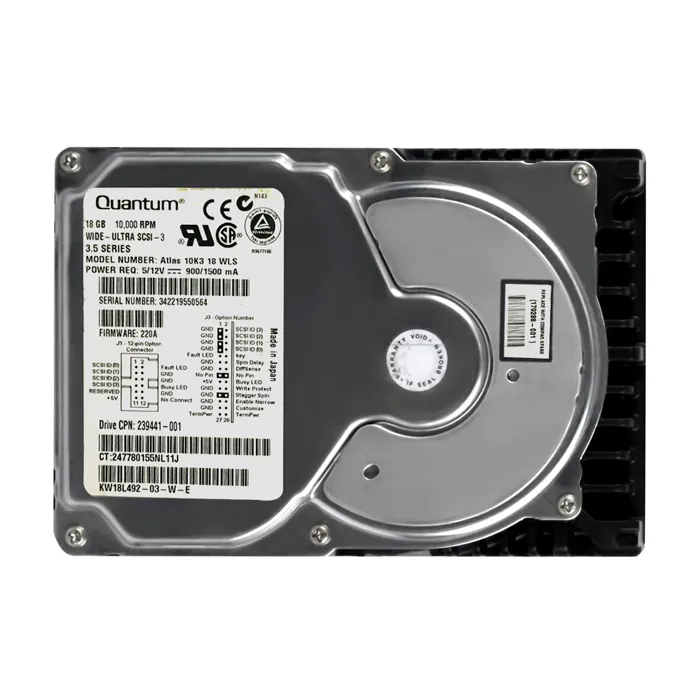 HP 179288-001 | 9GB 10000RPM Ultra Wide SCSI 68-Pin 3.5-Inch Hard Drive Refurbished - Hewlett-Packard (ou HP en abrégé) refurbished available on Gotodirect