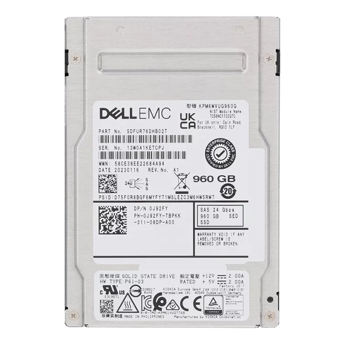 Buy Toshiba KPM6WVUG960G | PM6 960GB Triple-Level Cell SAS 12Gb/s 2.5-Inch Solid State Drive Refurbished - $598.24 Toshiba KPM6WVUG960G | PM6 960GB Triple-Level Cell SAS 12Gb/s 2.5-Inch Solid State Drive Refurbished - Toshiba refurbished available on Gotodirect