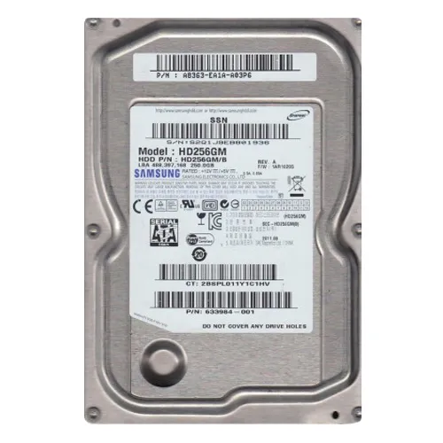 HP 633984-001 | 250GB 7200RPM SATA 6Gb/s 16MB Cache 3.5-Inch Hard Drive Refurbished - Hewlett-Packard (ou HP en abrégé) refurbished available on Gotodirect