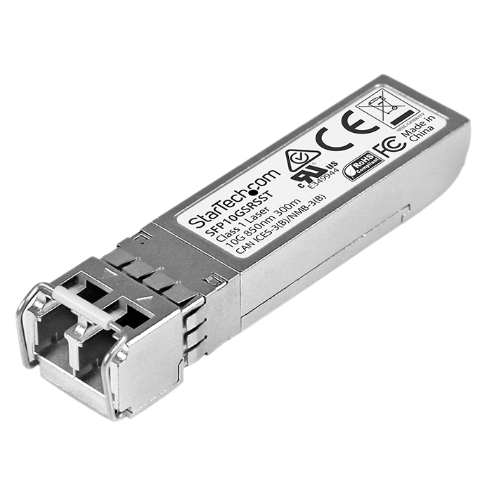 StarTech SFP10GSRSST | 10Gb/s 10GBase-SR Multi-Mode Fibre 850nm 300m Duplex LC Connector SFP+ Transceiver Module Refurbished - StarTech.com (standardized as per the brand's official website refurbished available on Gotodirect